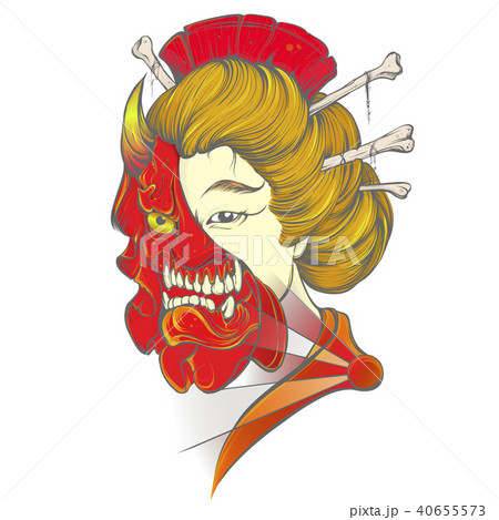 geisha vector poster tattoo design geisha vector poster tattoo design 40655573