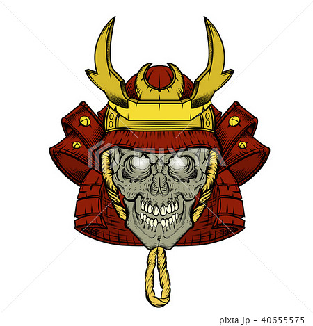 samurai skull 40655575