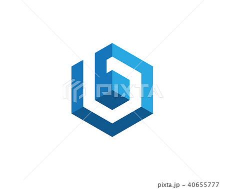 B Logo Hexagon illustration Icon 40655777