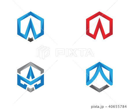 A Logo Hexagon illustration Icon 40655784