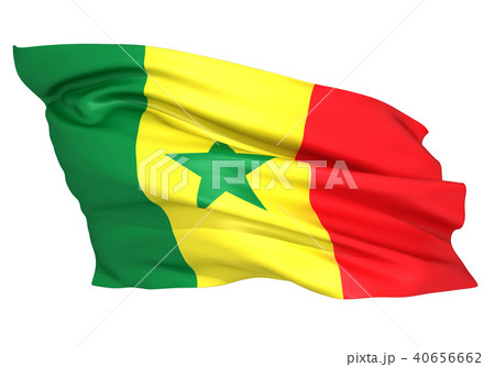 セネガル国旗のイラスト素材