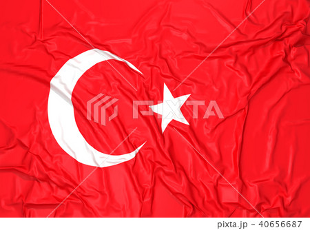 トルコ国旗のイラスト素材