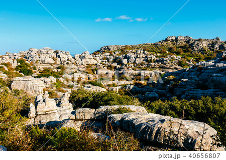 Karst landscape in El Torcal de Antequera, Spain Karst landscape in El Torcal de Antequera, Spain 40656807