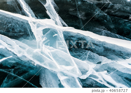 Baikal frozen breaking ice background Baikal frozen breaking ice background 40658727