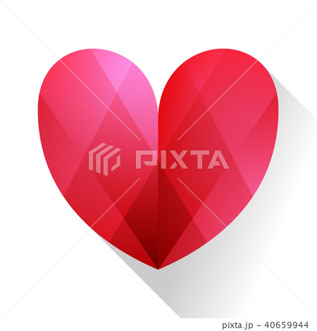 キラキラピンクのハートマーク、アイコンイラストレーション 40659944