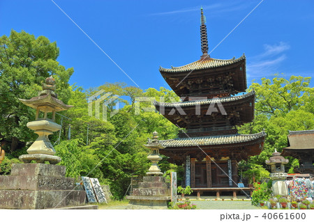 石手寺　三重塔 40661600