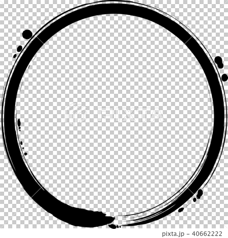 圓圈黑色畫筆字母 40662222