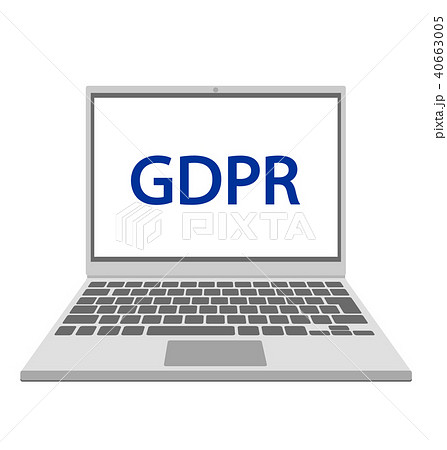 Gdpr パソコン ベクターのイラスト素材 40663005 Pixta