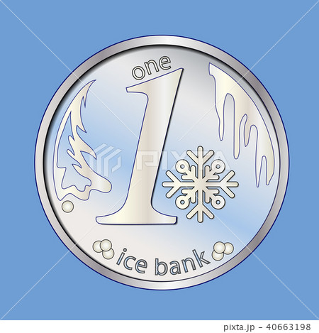 Shiny silver round coin. Shiny silver round coin. 40663198