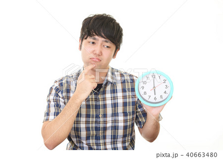 時計を持つ男性 時計を持つ男性 40663480