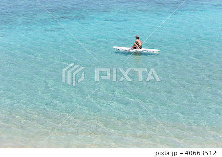 最南端、波照間島のニシ浜とSUP 40663512