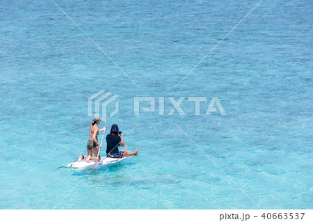 最南端、波照間島のニシ浜とSUP 40663537