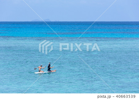 最南端、波照間島のニシ浜とSUP 40663539