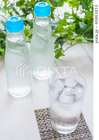 夏 飲み物 ラムネの写真素材