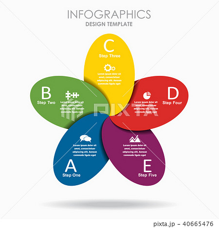 Infographic template. Vector illustration. Can be used for workflow layout, diagram, business step 40665476