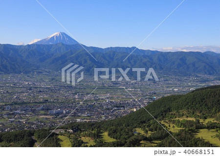 甲府盆地　風景 40668151