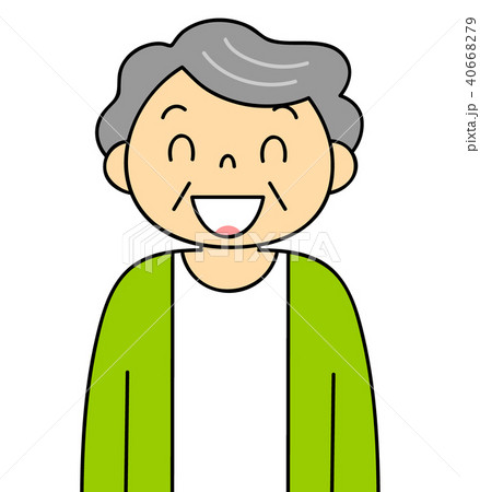 女性 おばあちゃん バリエーション 笑顔のイラスト素材