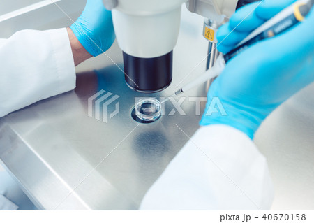 Woman scientist working with pipette in laboratory Woman scientist working with pipette in laboratory 40670158