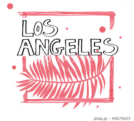 Typography slogan. Hand drawn Los Angeles vector for t shirt printing. Typography slogan. Hand drawn Los Angeles vector for t shirt printing. 40670625