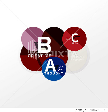 Geometric infographic banner, paper info diagram created with color shapes Geometric infographic banner, paper info diagram created with color shapes 40670683