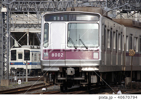 東武野田線 半蔵門線8000系の写真素材