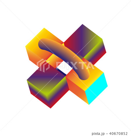 Multicolored decorative boxes, cubes. 40670852