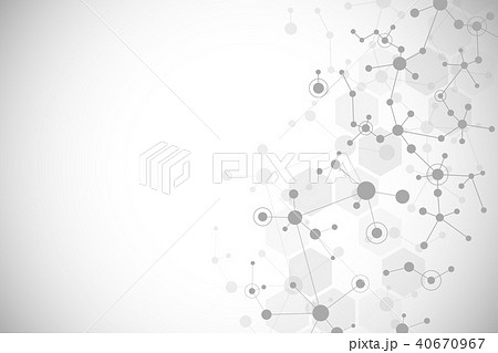 Molecular structure background. Abstract background with molecule DNA. 40670967
