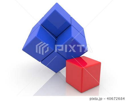 Toy cubes concept 40672684