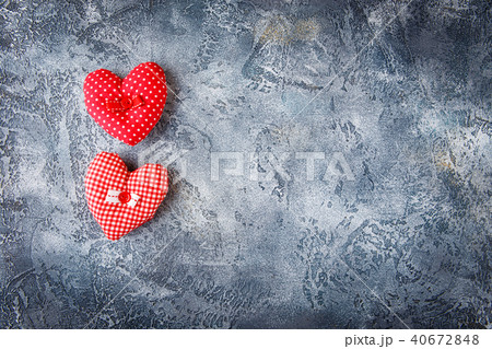 Decorative fabric heart for Valentines day Decorative fabric heart for Valentines day 40672848