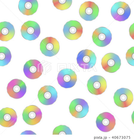 Colorful Digital Disc Seamless Pattern 40673075