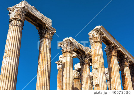 Ruins of Temple of Olympian Zeus in Athens, Greece Ruins of Temple of Olympian Zeus in Athens, Greece 40675386