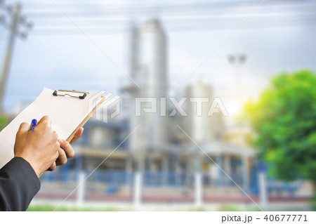 Man checking the factory or industry Man checking the factory or industry 40677771