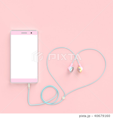 smart phone pastel pink color smart phone pastel pink color 40679160