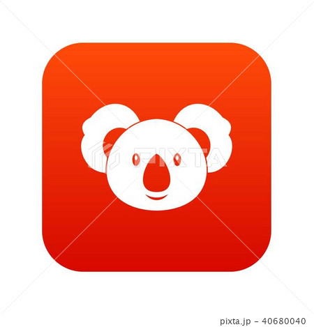 Koala icon digital red 40680040