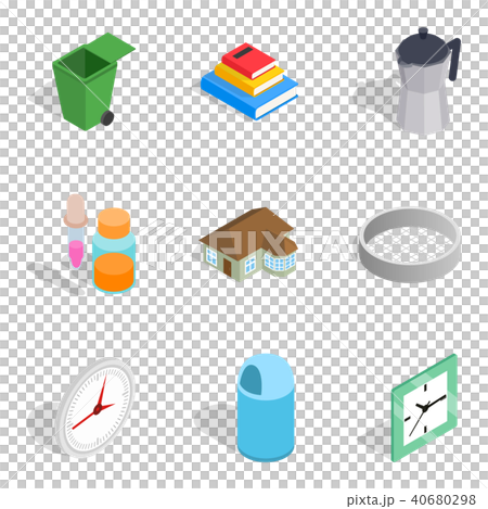 Matrimonial icons set, isometric style Matrimonial icons set, isometric style 40680298