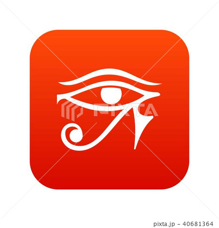 Eye of Horus Egypt Deity icon digital red 40681364