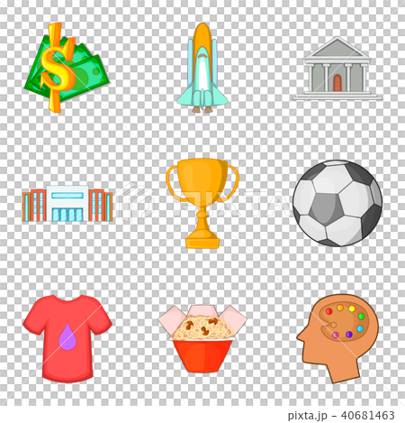 New disciple icons set, cartoon style New disciple icons set, cartoon style 40681463