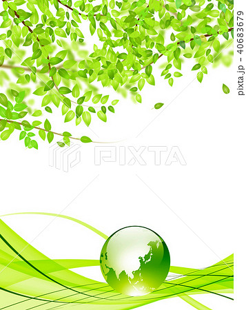 エコロジー 成長 新緑 エコ背景 自然環境 緑の背景 新緑のイラスト素材