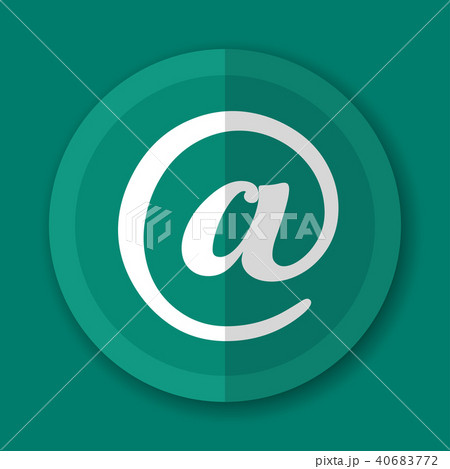 at sign green icon designのイラスト素材 [40683772] - PIXTA
