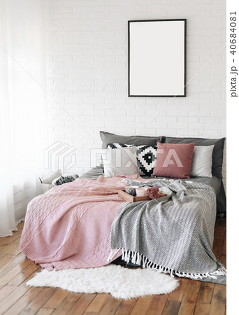 bedroom interior bed Scandinavian free writing bedroom interior bed Scandinavian free writing 40684081