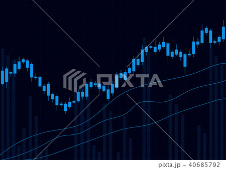 Business candle stick graph chart of stock market 40685792