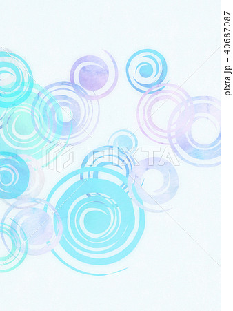 水彩 波紋 水紋 テクスチャーのイラスト素材 40687087 Pixta