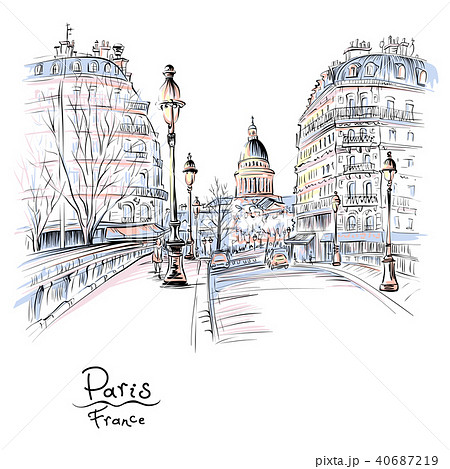 Paris in the winter morning, France Paris in the winter morning, France 40687219