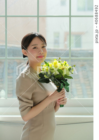 朝 若い女性 韓国人 40688492