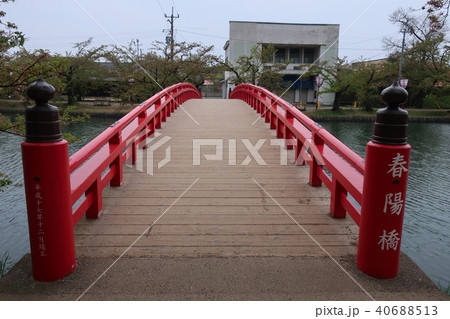 弘前公園の春陽橋 弘前公園の春陽橋 40688513