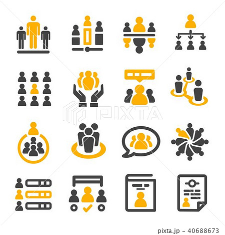 people management icon people management icon 40688673