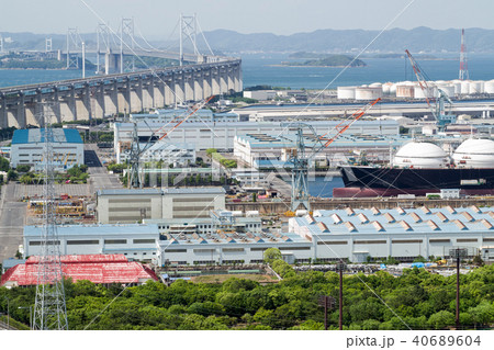 番の州工業地帯の景色 番の州工業地帯の景色 40689604