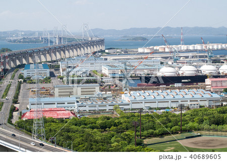 番の州工業地帯の景色 番の州工業地帯の景色 40689605