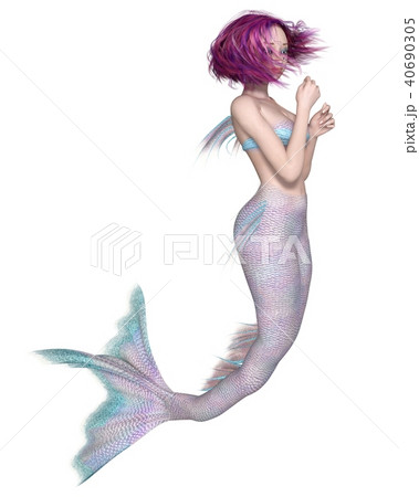 Pretty Pink and Blue Mermaid Pretty Pink and Blue Mermaid 40690305