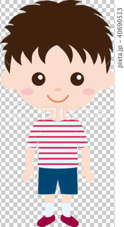 People Family (boys and elementary school students) plain clothes People Family (boys and elementary school students) plain clothes 40690513